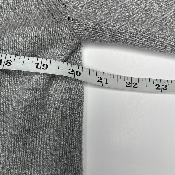 H&M Grey Cotton Double Breasted Collared Knit Cardigan Sweater Size M - Picture 7 of 13